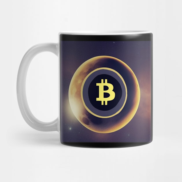 Bitcoin in Space: To the Moon by My Tee Style